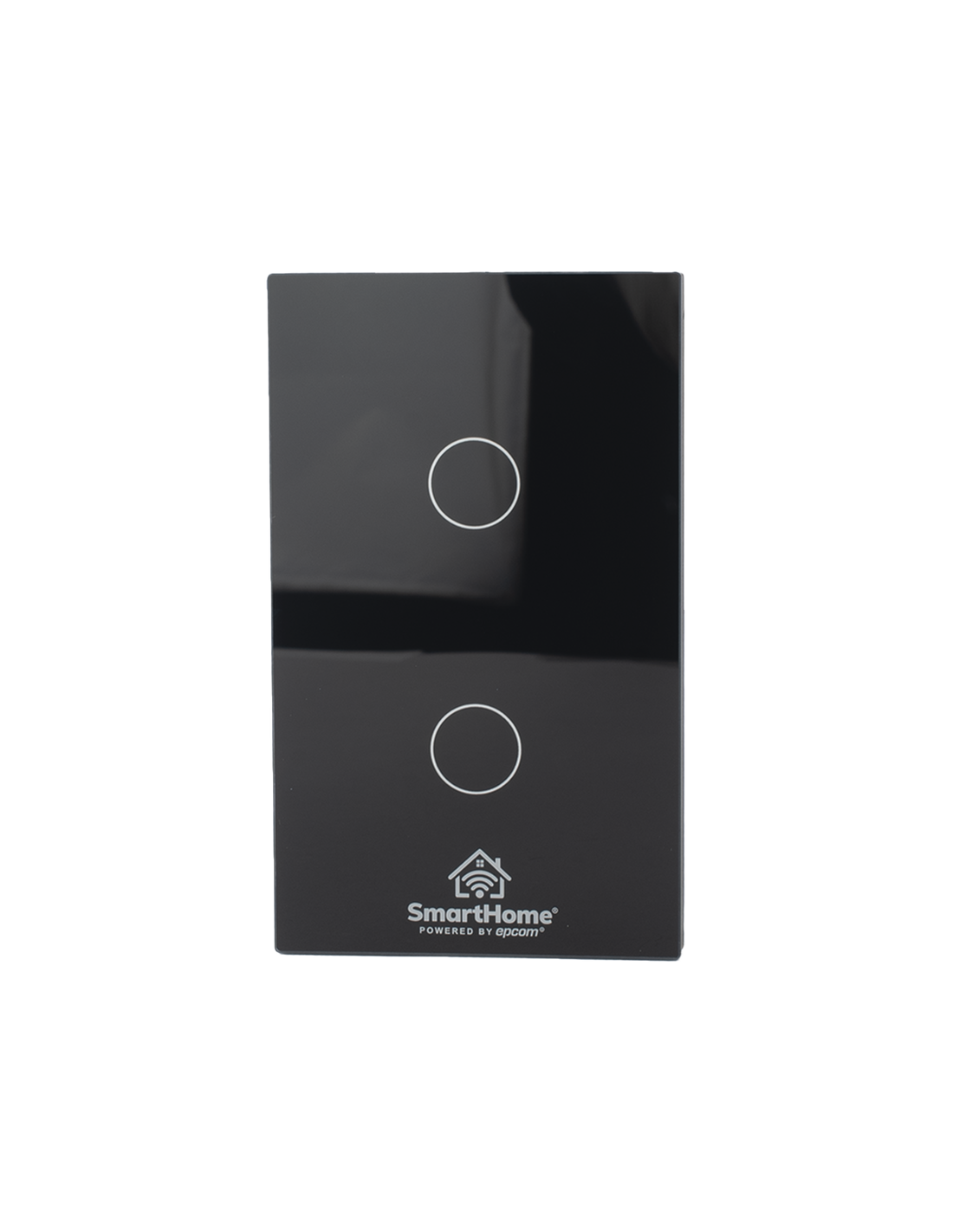 Apagador Inteligente ZigBee / Control de 2 Regresos / Panel de Vidrio Templado / Potencia 800 W por Regreso / Voltaje 100–250 V / Requiere HUB ZigBee