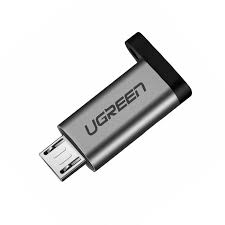 Adaptador USB-C 3.1 a Micro USB / Carga Rápida FPC y QC2.0 / Transferencia de Datos 480Mbps / Caja de Aluminio / Incluye Cordón / Protección Múltiple - Image 2