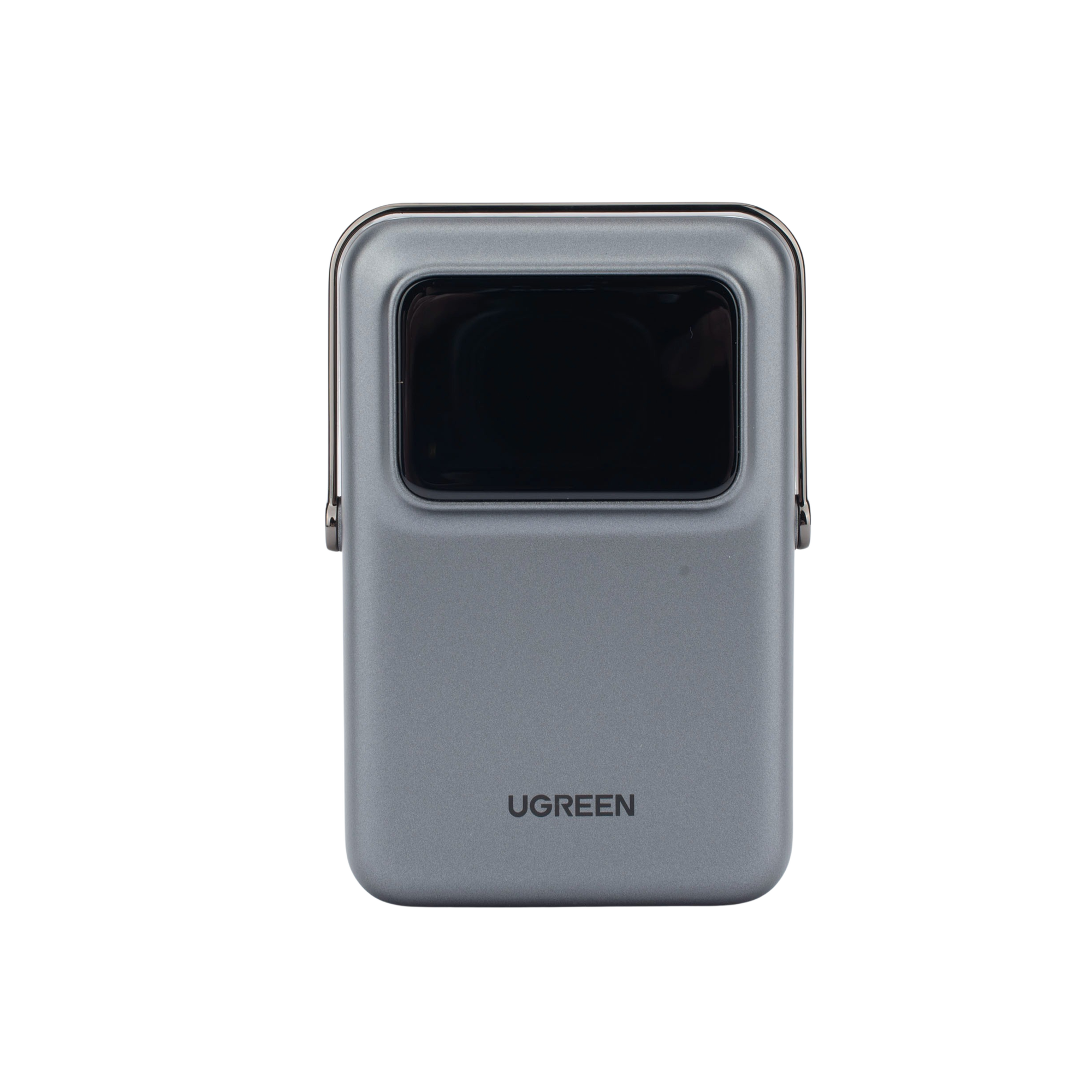 Power Bank UGREEN Serie UNO / 10000mAh / Carga Inalámbrica 7.5W / Carga Rápida USB-C 20W Bidireccional / Pantalla TFT Inteligente con Emojis / Holder Integrado / Color Grey - Image 2