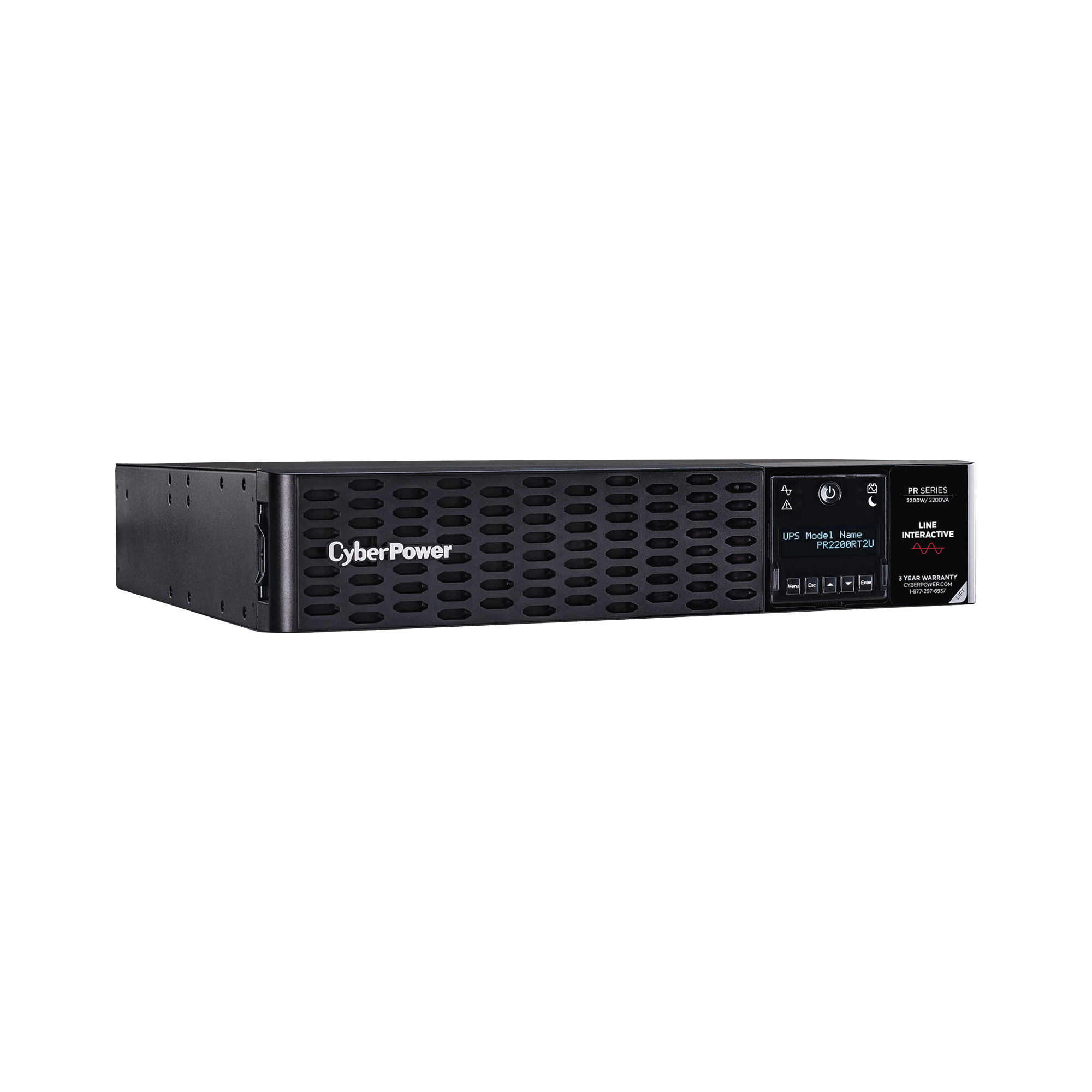 UPS CyberPower PR2200RT2U / 2200 VA 2200 W / Línea Interactiva / Onda Senoidal Pura / Rack o Torre 2U / 8 Tomas NEMA 5-20R - Image 4