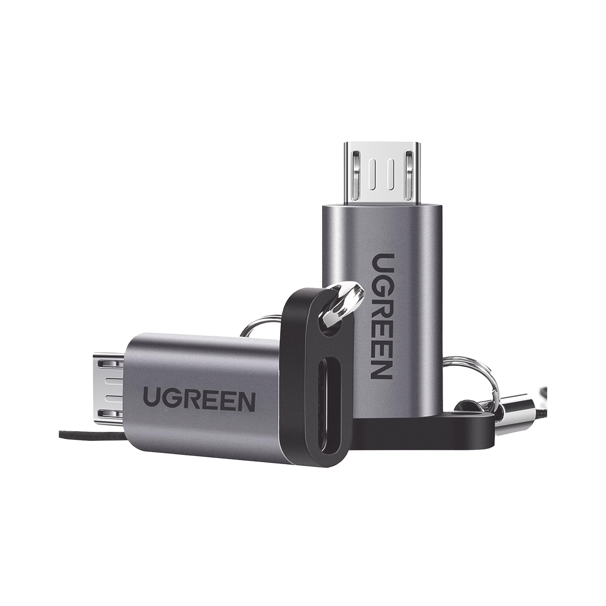 Adaptador USB-C 3.1 a Micro USB / Carga Rápida FPC y QC2.0 / Transferencia de Datos 480Mbps / Caja de Aluminio / Incluye Cordón / Protección Múltiple
