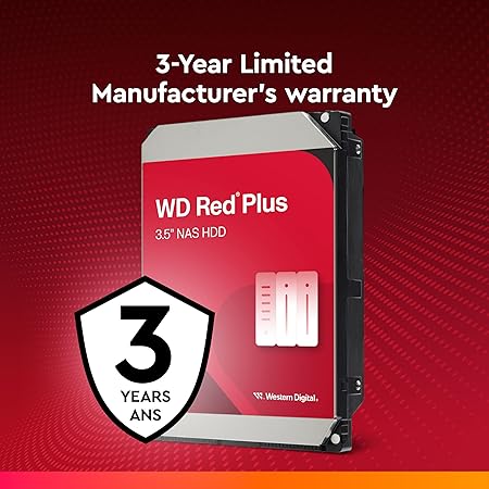 Disco Duro Interno Western Digital WD Red Plus WD80EFPX / 8 TB / NAS / 3.5" / SATA 6 Gb/s / 5640 RPM / 256 MB Caché / CMR / Hasta 8 Bahías / Garantía 3 Años - Image 4