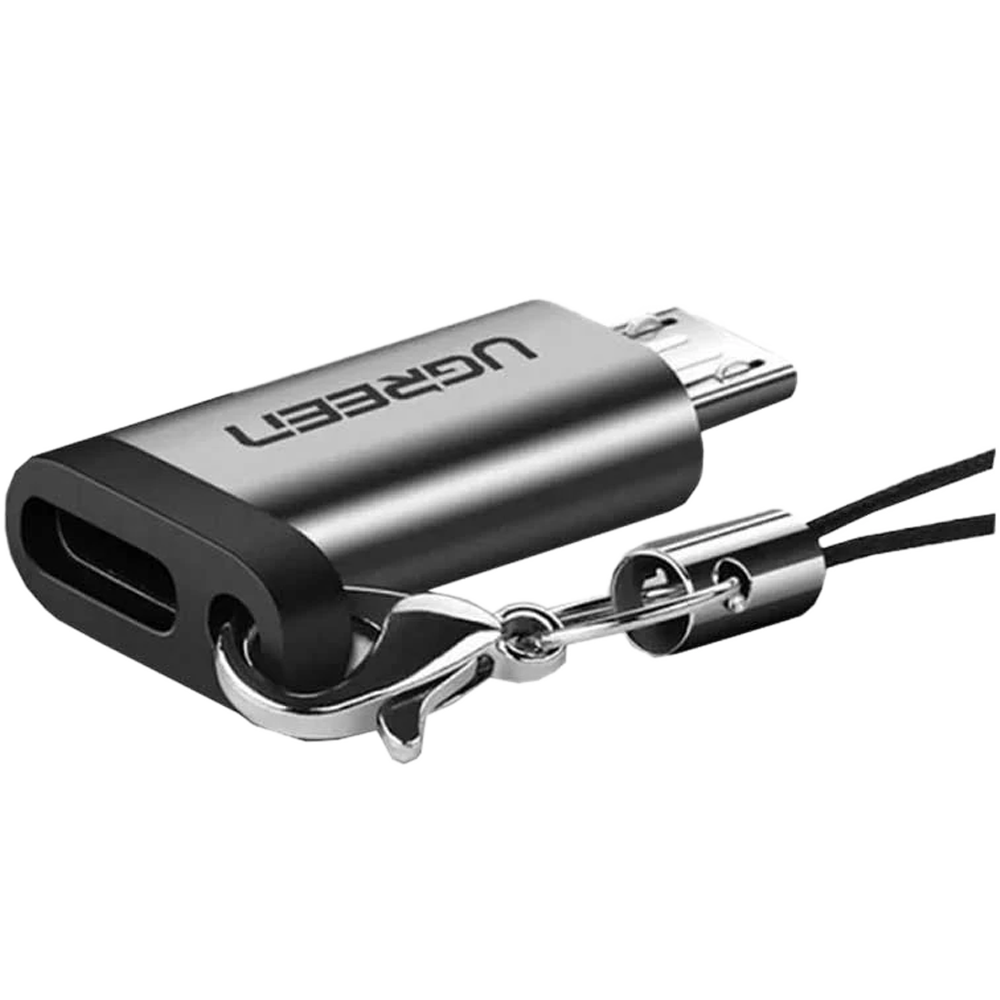 Adaptador USB-C 3.1 a Micro USB / Carga Rápida FPC y QC2.0 / Transferencia de Datos 480Mbps / Caja de Aluminio / Incluye Cordón / Protección Múltiple - Image 3